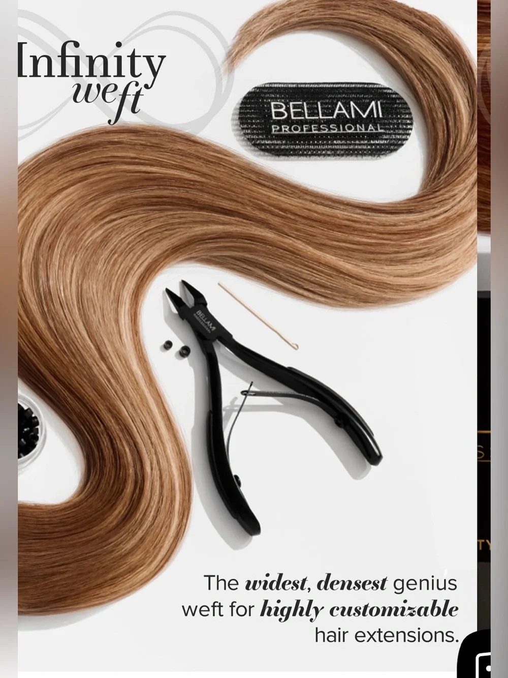 BELLAMI Hair Extension Butter Blonde Genius infinity weft Extensions 20” 1016/60